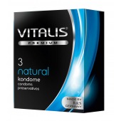Классические презервативы VITALIS PREMIUM natural - 3 шт. - Vitalis - купить с доставкой в Саратове