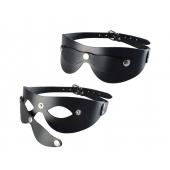 Черная кожаная маска  Новичок - Sitabella - купить с доставкой в Саратове