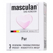 Супертонкие презервативы Masculan Pur - 3 шт. - Masculan - купить с доставкой в Саратове