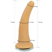 Телесная гладкая насадка Harness - 13,3 см. - LOVETOY (А-Полимер) - купить с доставкой в Саратове