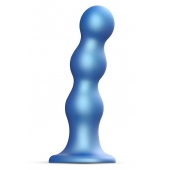 Голубая насадка Strap-On-Me Dildo Plug Balls size S - Strap-on-me - купить с доставкой в Саратове