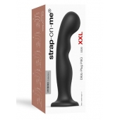 Черная насадка Strap-On-Me Dildo Plug P G size XXL - Strap-on-me - купить с доставкой в Саратове