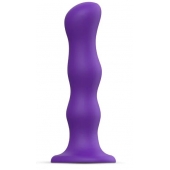 Фиолетовая насадка Strap-On-Me Dildo Geisha Balls size M - Strap-on-me - купить с доставкой в Саратове