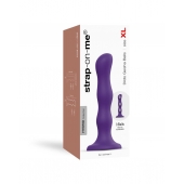 Фиолетовая насадка Strap-On-Me Dildo Geisha Balls size XL - Strap-on-me - купить с доставкой в Саратове