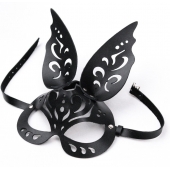 Черная ажурная маска  Зайка  с ушками - Crazy Handmade - купить с доставкой в Саратове