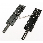 Узорчатые кожаные оковы с регулируемыми ремешками - Crazy Handmade - купить с доставкой в Саратове