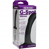 Черная изогнутая насадка Vac-U-Lock G-Spot - 16,5 см. - Doc Johnson - купить с доставкой в Саратове