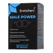 Капсулы для мужчин Erotichard male power - 20 капсул (0,370 гр.) - Erotic Hard - купить с доставкой в Саратове