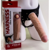 Насадка-фаллос в комплекте с трусиками Harness - 21,6 см. - LOVETOY (А-Полимер) - купить с доставкой в Саратове