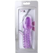 Фиолетовая насадка, удлиняющая половой член - 13,5 см. - Toyfa Basic - в Саратове купить с доставкой