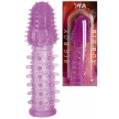 Фиолетовая насадка, удлиняющая половой член - 13,5 см. - Toyfa Basic - в Саратове купить с доставкой