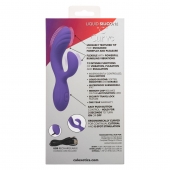 Фиолетовый вибромассажер-кролик Stella Liquid Silicone “C” Curve - 19 см. - California Exotic Novelties