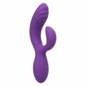 Фиолетовый вибромассажер-кролик Stella Liquid Silicone “C” Curve - 19 см. - California Exotic Novelties