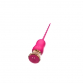 Розовый тонкий стимулятор Nipple Vibrator - 23 см. - I-MOON - купить с доставкой в Саратове