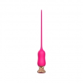 Розовый тонкий стимулятор Nipple Vibrator - 23 см. - I-MOON - купить с доставкой в Саратове