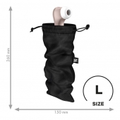 Черный мешочек для хранения игрушек Treasure Bag L - Satisfyer - купить с доставкой в Саратове