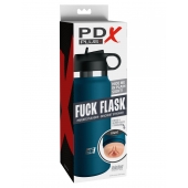 Мастурбатор-вагина в синей колбе F*ck Flask - Pipedream - в Саратове купить с доставкой