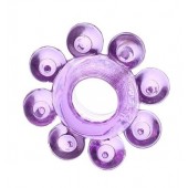 Мягкая фиолетовая гелевая насадка - Toyfa Basic - в Саратове купить с доставкой