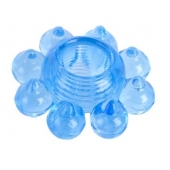 Голубая гелевая насадка-цветок - Toyfa Basic - в Саратове купить с доставкой