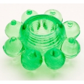 Зеленое эрекционное кольцо-цветок - Toyfa Basic - в Саратове купить с доставкой
