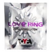 Прозрачное гелевое эрекционное кольцо с шипиками - Toyfa Basic - в Саратове купить с доставкой