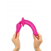 Ярко-розовый двусторонний фаллоимитатор Switch Plug-In Semi-Realistic Size L - Strap-on-me купить с доставкой в интернет-магазине Orgasmix в Саратове Ярко-розовый двусторонний фаллоимитатор Switch Plug-In Semi-Realistic Size L - Strap-on-me