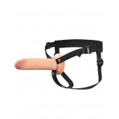Полый страпон на ремнях 8’’ Hollow Silicone Strap-on - Pipedream - купить с доставкой в Саратове