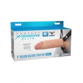 Полый страпон на ремнях 6’’ Hollow Silicone Strap-on - Pipedream - купить с доставкой в Саратове