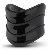 Черное эрекционное кольцо на мошонку Beef Ball Stretcher Snug X Long - Blush Novelties - в Саратове купить с доставкой