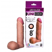 Фаллическая насадка для страпона UNICOCK 8  - 20 см. - LOVETOY (А-Полимер) - купить с доставкой в Саратове