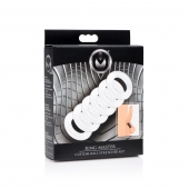 Комплект из 6 прозрачных эрекционных колец Ring Master Custom Ball Stretcher Kit - XR Brands - в Саратове купить с доставкой