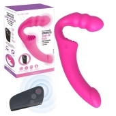 Розовый безремневой страпон Straples Strap-On Dildo - Erokay - купить с доставкой в Саратове