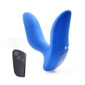 Синий вибромассажер простаты 3,5’’ Remote Control Curve P-spot Massager - 12 см. - Erokay - в Саратове купить с доставкой