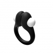 Черное эрекционное кольцо Zippy Vibrating Ring With Bullet - Adrien Lastic - в Саратове купить с доставкой