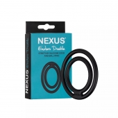 Черное двойное эрекционное кольцо Nexus Enduro Double - Nexus Range - в Саратове купить с доставкой