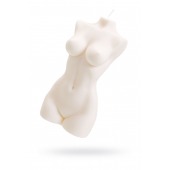 Белая интерьерная свеча в форме женского торса - 850 гр. - Pecado - купить с доставкой в Саратове