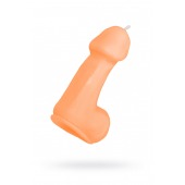 Оранжевая свеча в форме пениса - 47 гр. - Pecado - купить с доставкой в Саратове