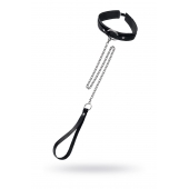 Кожаный ошейник-чокер с поводком - Pecado - купить с доставкой в Саратове