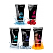 Набор из 5 лубрикантов JUJU (увлажняющий, Hot+, Long, Anal, малина) - JuJu - купить с доставкой в Саратове