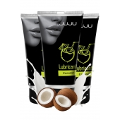 Набор из 3 съедобных лубрикантов JUJU со вкусом кокоса - JuJu - купить с доставкой в Саратове