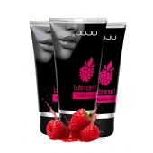 Набор из 3 съедобных лубрикантов JUJU со вкусом малины - JuJu - купить с доставкой в Саратове