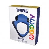 Синее эрекционное кольцо Wooomy Tribeс с вибрацией - Adrien Lastic - в Саратове купить с доставкой