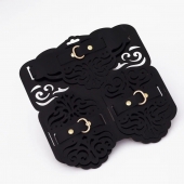 Фигурный набор для БДСМ-игр с узорами и золотистой фурнитурой - Crazy Handmade - купить с доставкой в Саратове