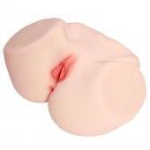 Мастурбатор-полуторс с двойным слоем материала и вибрацией Jenny Onahole Real Vagina - KOKOS - в Саратове купить с доставкой