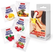 Набор из 5 саше съедобных смазок Tutti-Frutti - Биоритм - купить с доставкой в Саратове