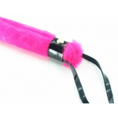 Нежная плеть с розовым мехом BDSM Light - 43 см. - БДСМ Арсенал - купить с доставкой в Саратове