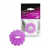 Лиловое эрекционное кольцо с 2 рядами стимулирующих шариков - Erowoman-Eroman - в Саратове купить с доставкой Лиловое эрекционное кольцо с 2 рядами стимулирующих шариков - Erowoman-Eroman - в Саратове купить с доставкой