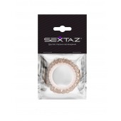 Эрекционное кольцо с бежевыми «ресничками» - Sextaz - в Саратове купить с доставкой