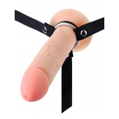 Мужской полый страпон на регулируемых ремешках - 22 см. - Sex Expert - купить с доставкой в Саратове