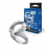 Прозрачное двойное эрекционное кольцо - Sex Expert - в Саратове купить с доставкой